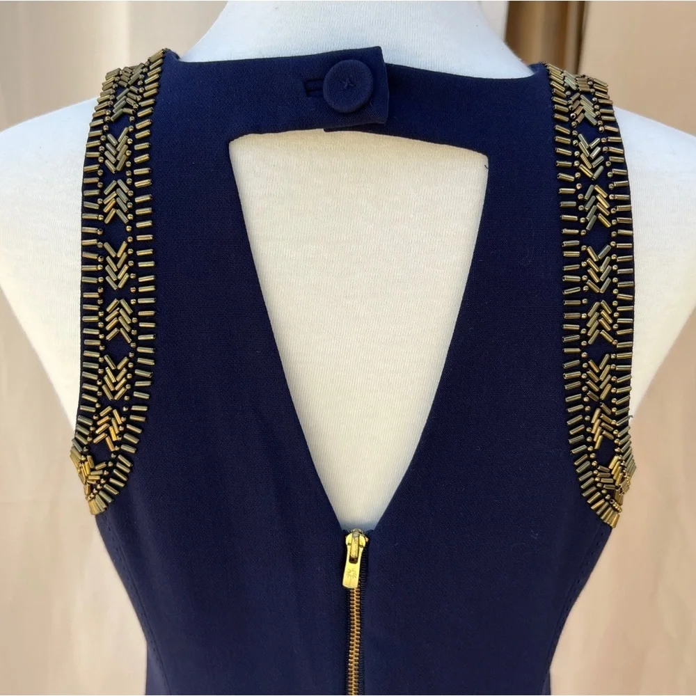 Lilly Pulitzer Size 2 Chrissy Sleeveless Beaded classy Shift Dress - Picture 11 of 16